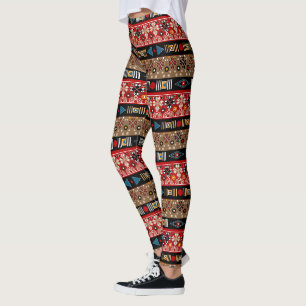 Leggings Motifs africains, motifs orientaux jeter l'oreille