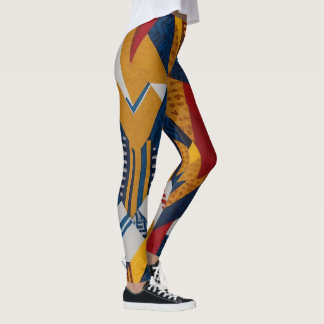 Leggings Motifs audacieux et modernes - Fusion géométrique