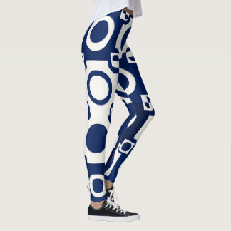 Leggings Motifs blancs de la Marine