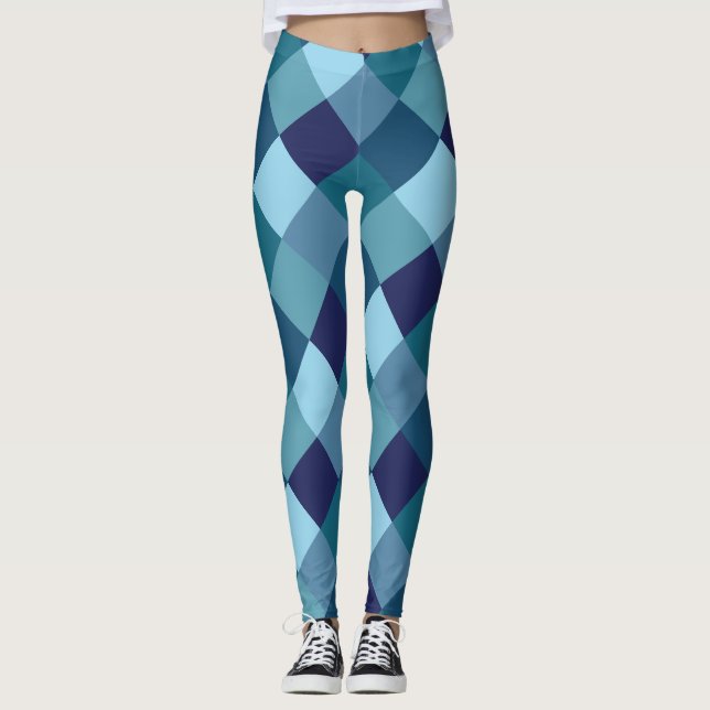 Leggings Motifs de Blue Harlequin (Devant)