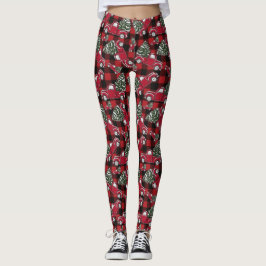 Leggings Motifs de camions de Noël
