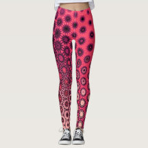 Leggings Motifs de démarrage à dégradé vibreux