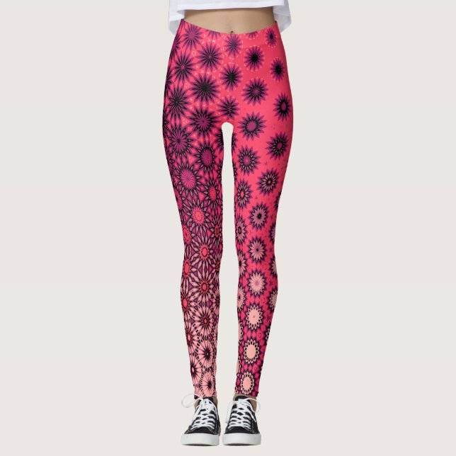 Leggings Motifs de démarrage à dégradé vibreux (Devant)