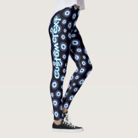 Leggings Motifs des yeux mal grecs