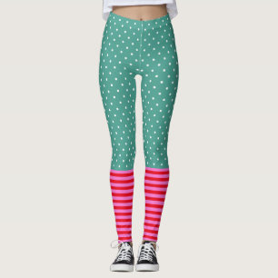 Leggings Motifs drôles de rayures de pois de culture pop