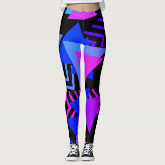 Leggings Motifs du triangle bleu