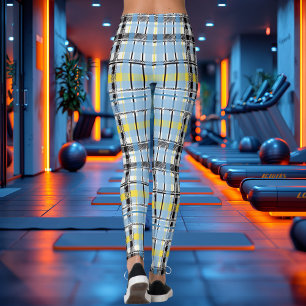 Leggings Motifs élégants de tartan écossais pour carreaux s