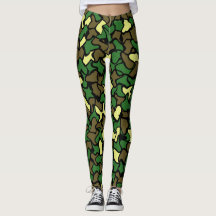 Leggings Motifs en carreaux de marbre de Camouflag