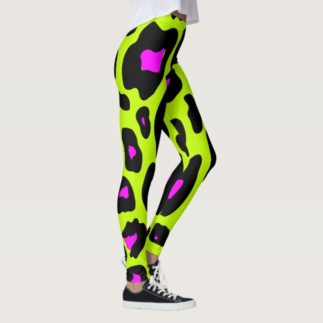 Leggings Motifs Leopard tendance des années 80 (Droite)
