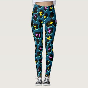 Leggings Motifs Leopard tendance des années 80