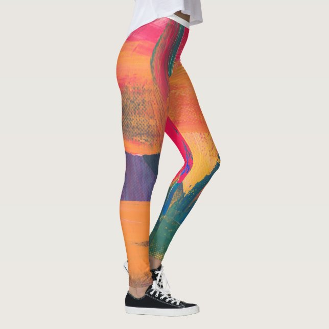 Leggings Motifs lumineux multicolores (Droite)