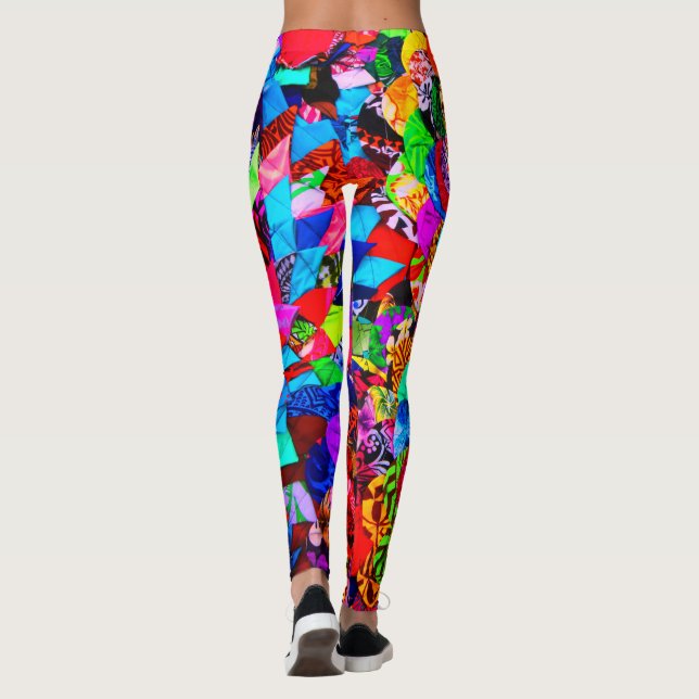 LEGGINGS MOTIFS POLYNÉSIEN FIJI (Dos)