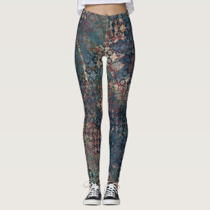 Leggings Motifs sales avec le patchwork malpropre des