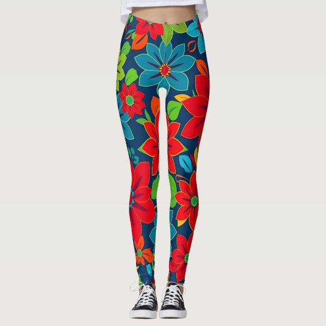 Leggings Motifs sans soudure - Intérieur Décor Ins (Devant)