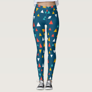 Leggings Motifs triangles géométriques colorés