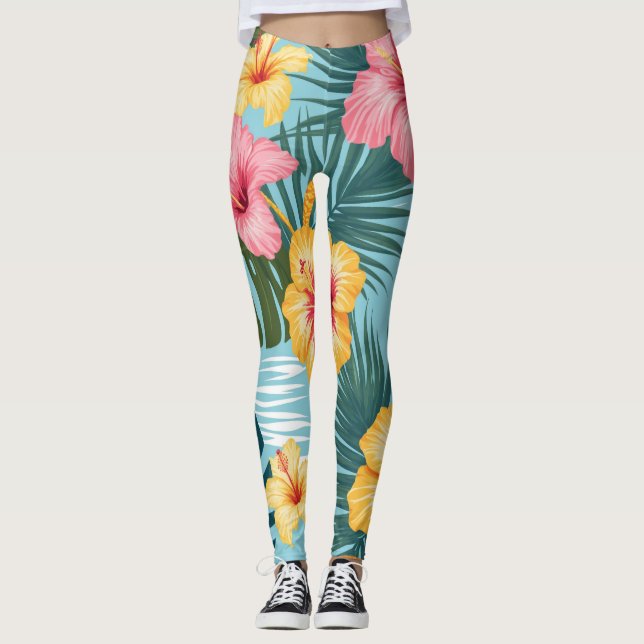 Leggings Motifs tropicaux (Devant)