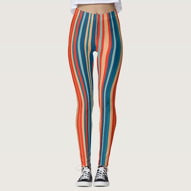 Leggings motifs vintages rétro sans soudure (Devant)