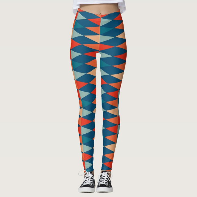 Leggings motifs vintages rétro sans soudure (Devant)
