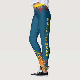 Leggings Motivation de la condition physique OCEAN BLEU
