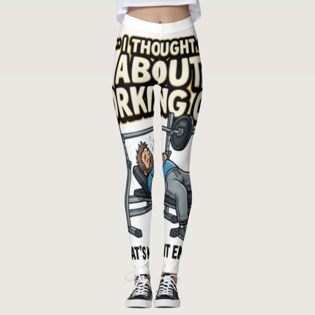 Leggings Motivation pour la salle de sport (Devant)