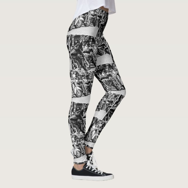 Leggings Moto Motorbike Motorbike Ride les motards Lifestyl (Droite)