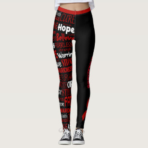 Leggings Mots De Sensibilisation...Aneurymat Du Cerveau