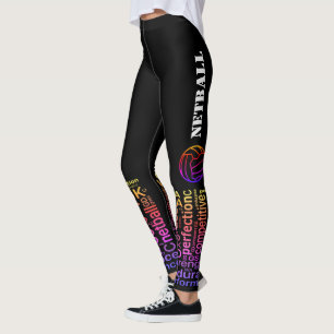 Leggings Mots inspirés et net-ball de positions