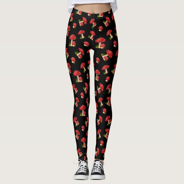Leggings Mouche rouge Agaric Spotted Magical Champhroom (Devant)