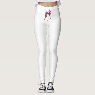 Leggings Muay chasseur thaï en aquarelle