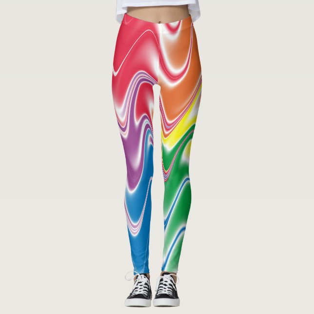 Leggings Multicolor Abstrait (Devant)