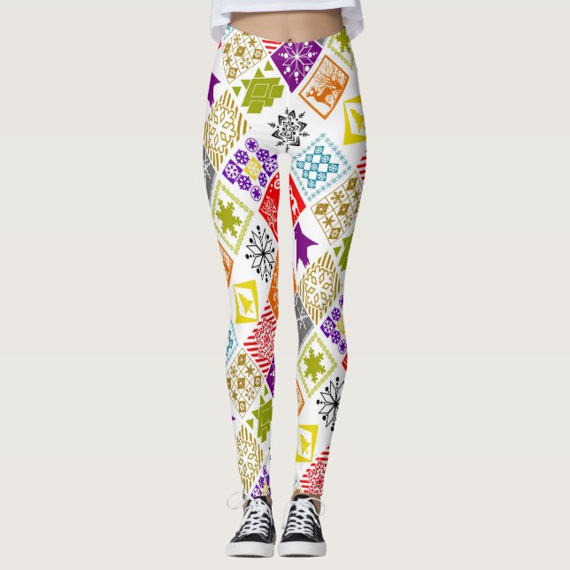 Leggings Multicolored christmas (Devant)