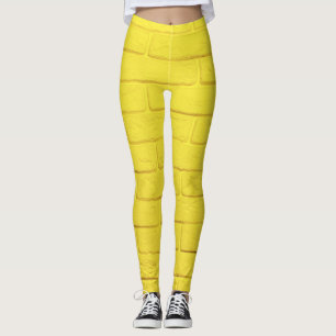 Leggings mur en brique jaune