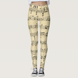 Leggings Musique Antique Sheet