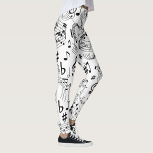 Leggings Musique, notes musicales