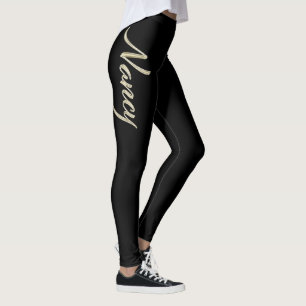 Leggings Nancy white gold Handwriting