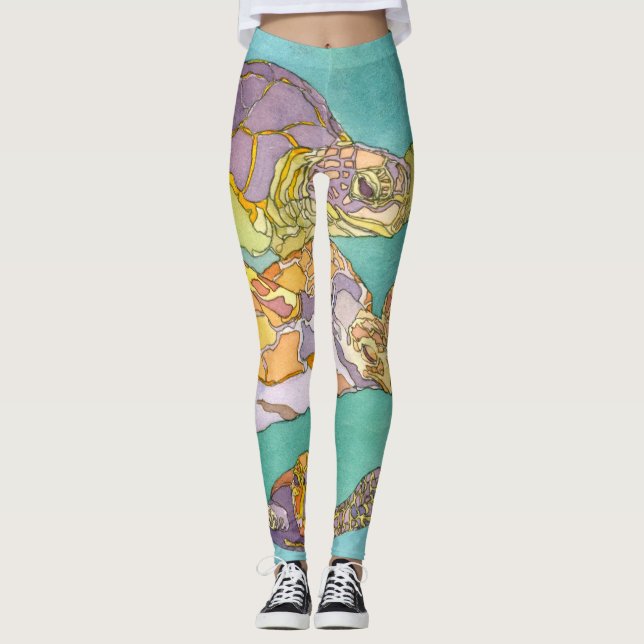 Leggings Natation avec des guêtres de Giants (Devant)
