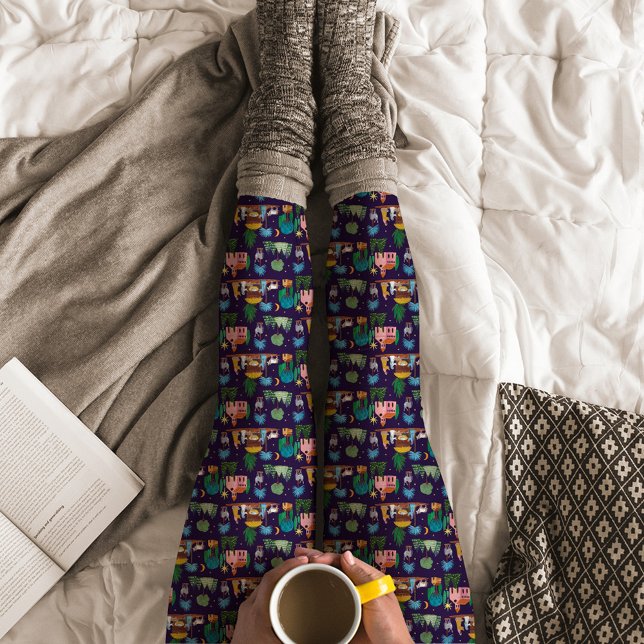 Leggings Nativity Scene Hand drawn Christmas (Nativity Scene Hand drawn Christmas Leggings)