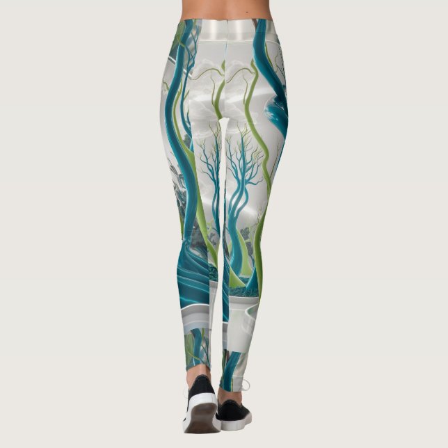 Leggings Nature d'impression 3D (Dos)