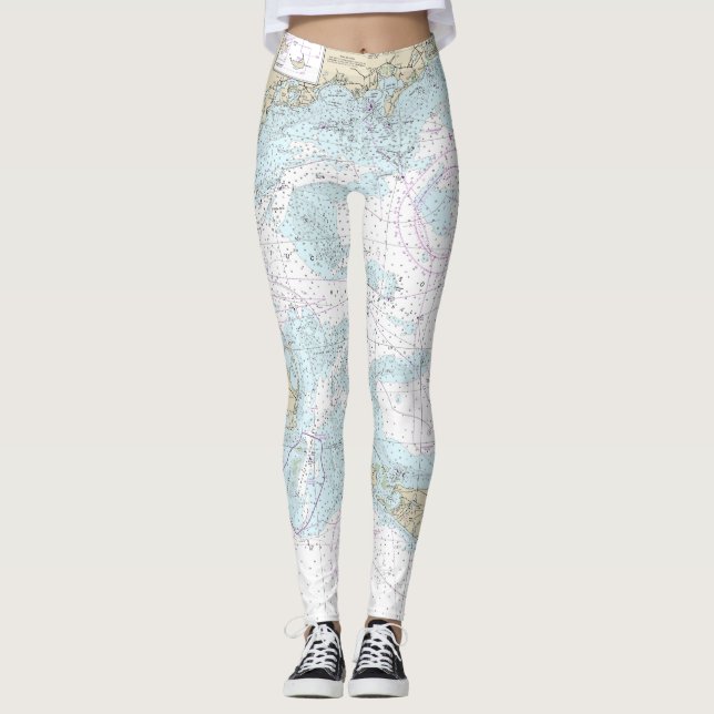 Leggings Nautique du son et des approches de nantucket 1323 (Devant)