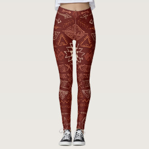 Leggings Navajo Aztec : Ethnic Doodle Motif.