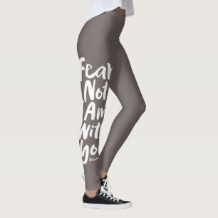Leggings NE CRAINS PAS, JE SUIS avec toi Croix chrétienne D