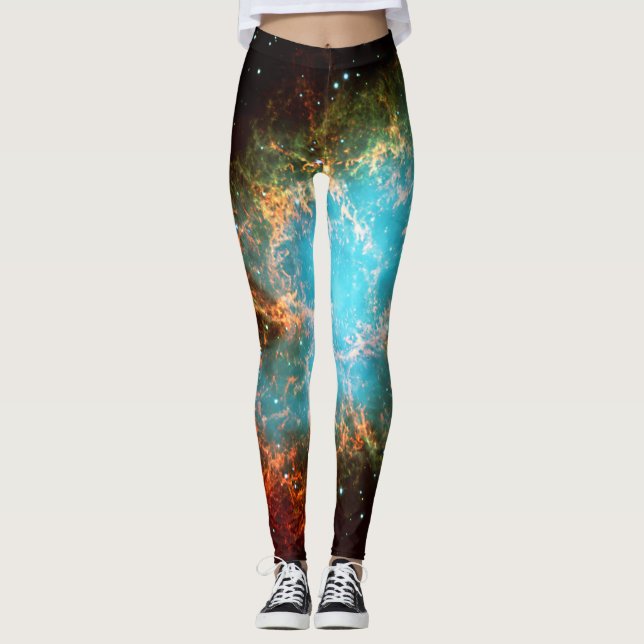 Leggings Nebula de crabe dans l'espace extra-atmosphérique  (Devant)