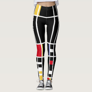 Leggings Négatif "Trafalgar Carré" de Mondrian d'art Abst