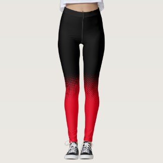 Leggings negro con lunares y fondo personalizable