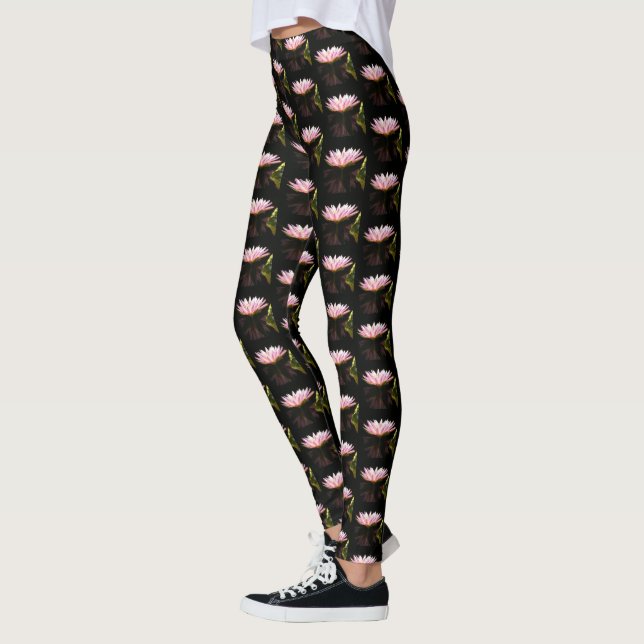 Leggings Nénuphar rose Lotus (Gauche)