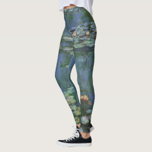 Leggings Nénuphars de Claude Monet, Fleurs Vintages