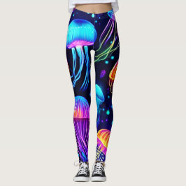 Leggings Neon Jellyfish Dreams