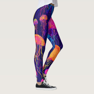 Leggings Néon : Légumineuses futuristes générées par l'IA