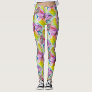 LEGGINGS NEON LILY   LÉGUMES FLORAUX