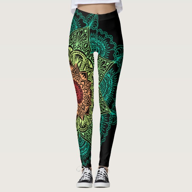 Leggings Neon Mandala (Devant)
